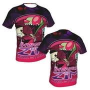 Unisex Invader Zim T Shirts 3D Printed Short Sleeve Shirts Casual Graphics Tees For Adult Men Women